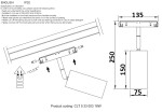 Фото 1 Светильник трековый магнитный Crystal Lux CLT 0.33 003 18W BL 3000K