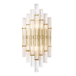 Фото Бра Crystal Lux SARAGOSA AP2 BRASS/TRANSPARENTE