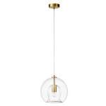 Фото Светильник подвесной Crystal Lux LUISA SP1 BRASS/TRANSPARENT