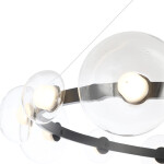 Фото 27 Люстра Crystal Lux BOSQUE SP12 BLACK/TRANSPARENT