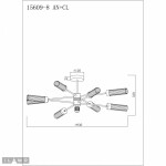 Фото 1 Светильник потолочный iLamp Evolution 15609-8 AN+CL