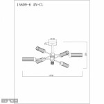 Фото 1 Светильник потолочный iLamp Evolution 15609-6 AN+CL