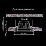 Фото 2 CLD001NW6 Альфа Бронза+Зол Св-к Встр. LED 7W*3500K