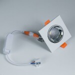 Фото 2 CLD001KNW1 Альфа Бел+Хром Св-к Встр. LED 7W*3500K