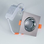 Фото 2 CLD001KNW5 Альфа ХромМат+Хром Св-к Встр. LED 7W*3500K