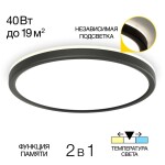 Фото CL738321VL Бейсик Лайн Черный Св-к Накл. LED 40W*Мульти