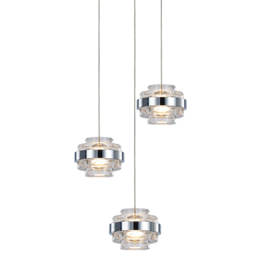Фото Подвесной светильник MD22030002-3A chrome/clear