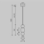 Фото 1 Подвесной светильник Maytoni MOD273PL-L16CH3K