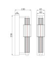 Фото 4 Настенный светильник (бра) Maytoni MOD308WL-L9CG3K