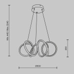 Фото 1 Подвесной светильник Maytoni MOD241PL-L60BSK