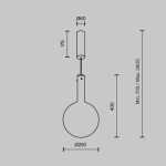 Фото 2 Подвесной светильник Maytoni MOD182PL-L6B3K