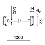 Фото 2 Трековый подвесной светильник Technical TR101-2-20W3K-B