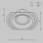 Фото 3 Встраиваемый светильник Technical DL042-01-RD-W