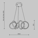 Фото 1 Подвесной светильник Maytoni MOD241PL-L60BK