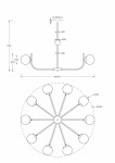 Фото 2 Подвесной светильник Maytoni MOD109PL-10BS