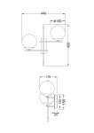 Фото 3 Настенный светильник (бра) Maytoni MOD050WL-02G