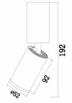 Фото 2 Потолочный светильник Technical C051CL-01W