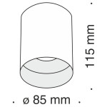 Фото 2 Потолочный светильник Technical C014CL-01B