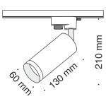 Фото 3 Трековый светильник Technical TR004-1-GU10-W