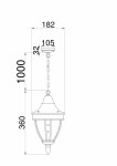 Фото 2 Подвесной светильник Outdoor O027PL-01B