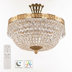 Фото Люстра светодиодная хрустальная 19011/35IV/LED-DIM G Bohemia Ivele Crystal