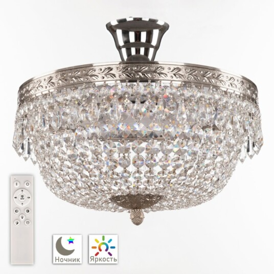 Фото Люстра светодиодная хрустальная 19011/35IV/LED-DIM Ni Bohemia Ivele Crystal