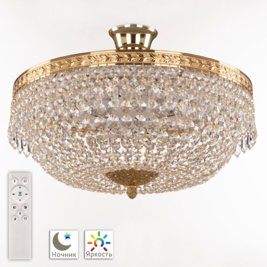 Фото Люстра светодиодная хрустальная 19011/45IV/LED-DIM G Bohemia Ivele Crystal