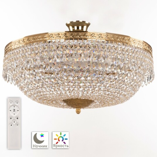 Фото Люстра светодиодная хрустальная 19011/55IV/LED-DIM G Bohemia Ivele Crystal