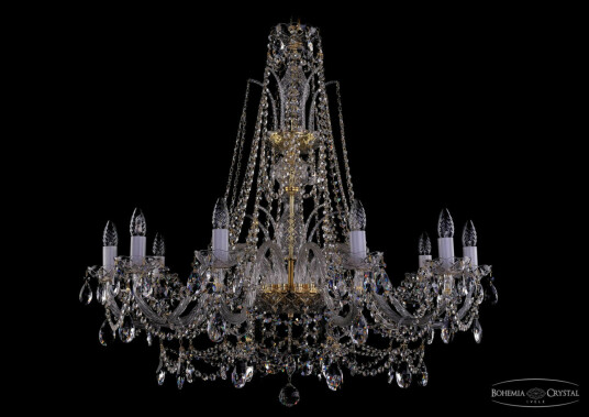 Фото Люстра хрустальная 1411/10/360/XL-87 G Bohemia Ivele Crystal