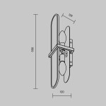 Фото 4 Настенный светильник (бра) Maytoni MOD099WL-02G