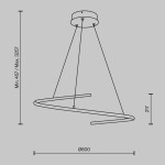 Фото 1 Подвесной светильник Maytoni MOD242PL-L33BSK