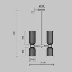 Фото 4 Подвесной светильник Maytoni MOD302PL-06CG