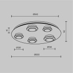 Фото 11 Потолочный светильник Maytoni MOD361CL-L58BS3K