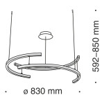 Фото 6 Подвесной светильник Maytoni MOD054PL-L52B3K