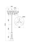 Фото 3 Садово-парковый светильник Outdoor O026FL-03B