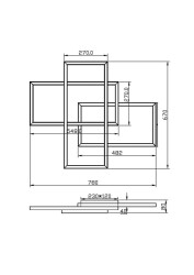 Фото Потолочный светильник Maytoni MOD015CL-L80WK