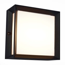 Фото SL077.402.01 Светильник уличный потолочный ST-Luce Черный/Белый LED 1*12W 3000K CUBISTA