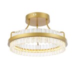 Фото SL383.202.01 Светильник потолочный ST-Luce Матовое золото/Прозрачный LED 1*34W 3000K CHERIO