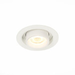 Фото ST702.138.12 Св-к встр. Белый LED 1*12W 3000K 900Lm Ra80 24° IP20 D90xH92 180-240V Встраиваемые светильники