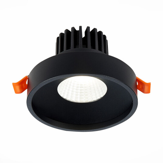 Фото ST751.448.10 Св-к встр. Черный LED 1*10W 4000K 750Lm Ra&gt;90 38° IP20 D100xH75 170-240V Встраиваемые светильники