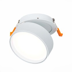 Фото ST651.548.14 Встраиваемый поворотный светильник Белый LED 1*14W 4000K 1 100Lm Ra&gt;90 120° IP20 D105xH Встраиваемые светильники