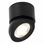 Фото ST654.432.10 Светильник потолочный Черный LED 1*10W 3000K 850Lm Ra&gt;90 38° IP20 D95xH96 180-240V Накладные светильники