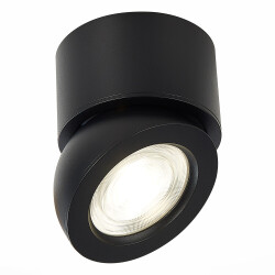 Фото ST654.442.10 Светильник потолочный Черный LED 1*10W 4000K 850Lm Ra&gt;90 38° IP20 D95xH96 180-240V Накладные светильники