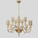 Фото 3 Люстра Crystal Lux SILVESTRO SP12 AMBER