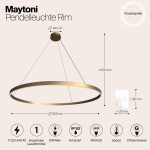 Фото 4 Подвесной светильник Maytoni MOD058PL-L65BS3K