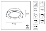 Фото 2 Встраиваемый светильник DA8304DR Ø10.2