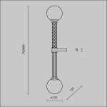 Фото 1 Настенный светильник (бра) Maytoni MOD287WL-02BS
