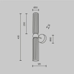 Фото 4 Настенный светильник (бра) Maytoni MOD302WL-02W1