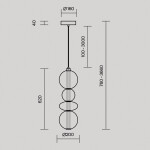 Фото 1 Подвесной светильник Maytoni MOD307PL-L36BS3K