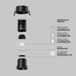 Фото 2 Встраиваемый светильник Technical DL116-10W-4K-B